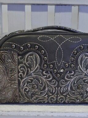 ❤️New! Montana West Embossed Western Travel / Cosmetic Bag.